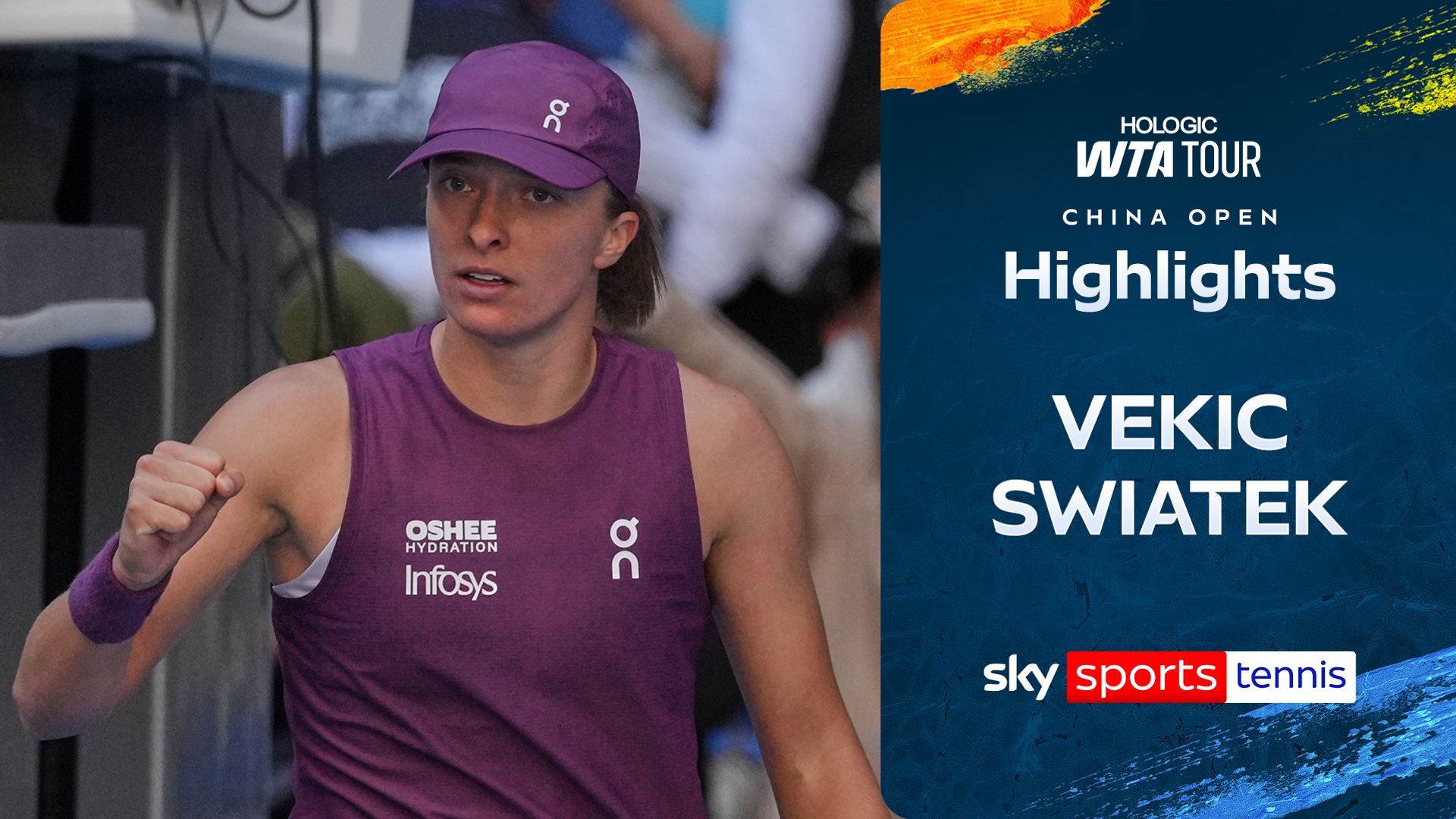 Swiatek produces EPIC comeback against Vekic in Bejing!