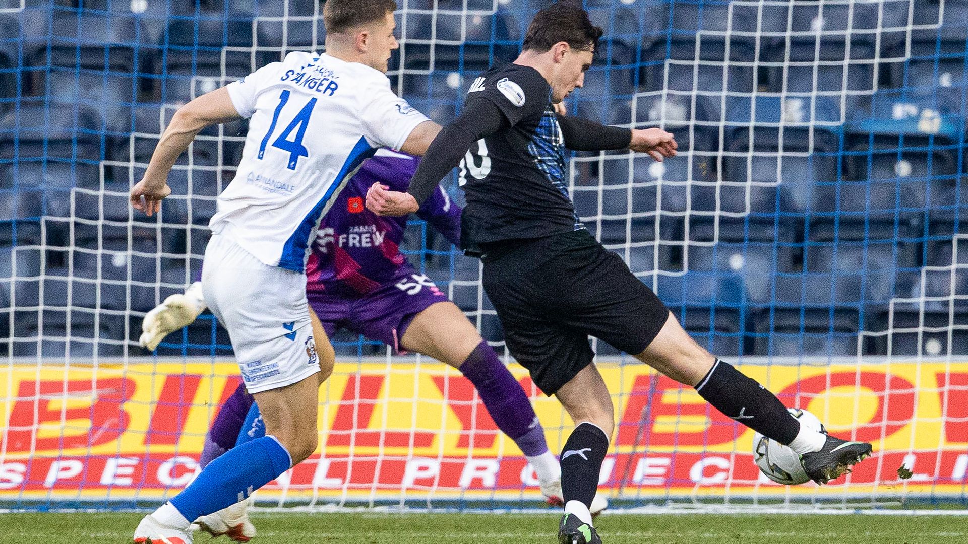 St Johnstone fight back from Steward dismissal to take point at Kilmarnock
