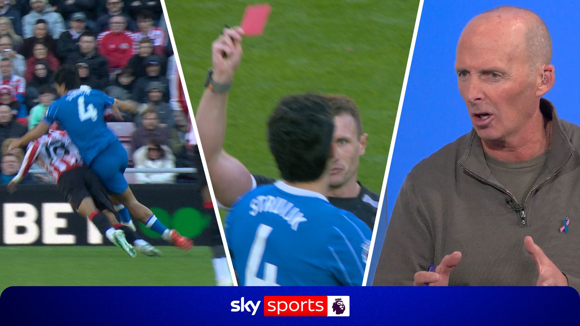 'It's not a red' - Dean reacts to Struijk's controversial dismissal 
