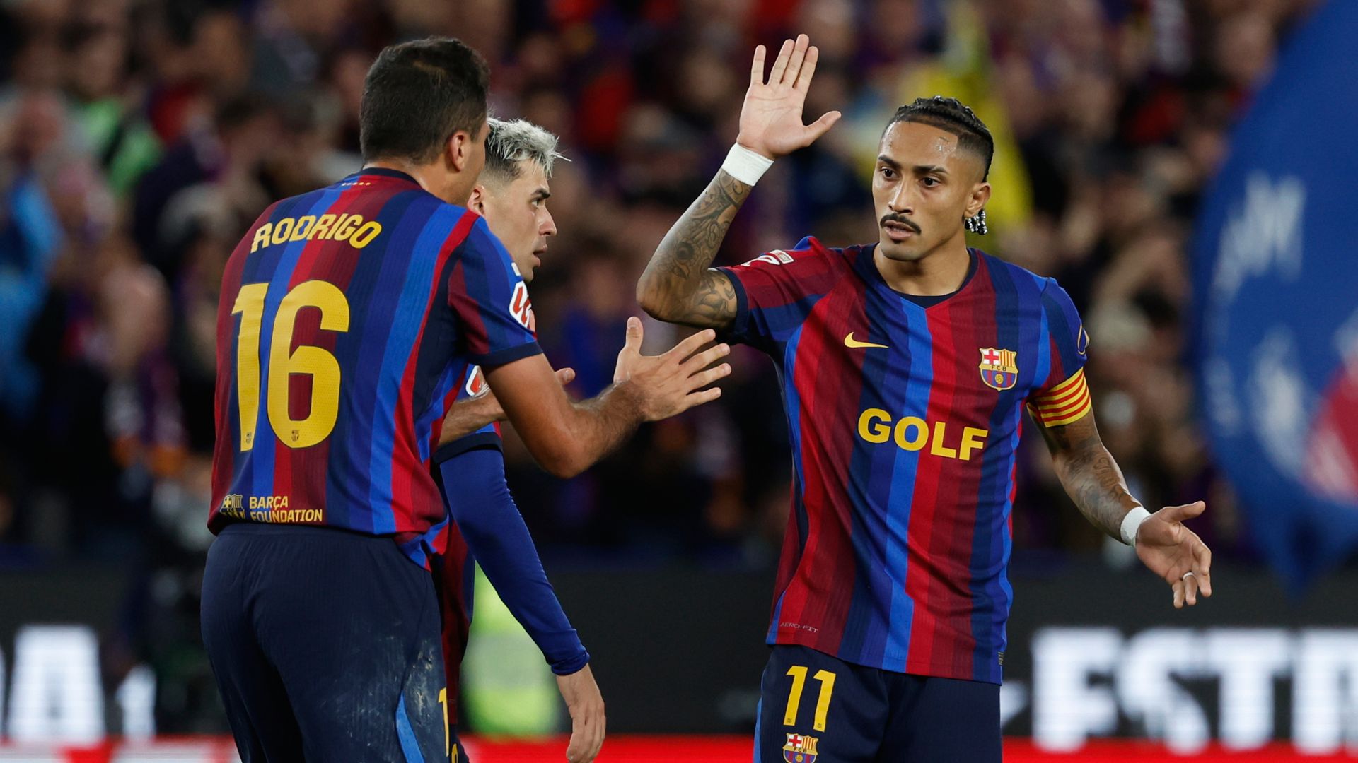 Barcelona pushing for second after Raphinha levels up Clasico LIVE!