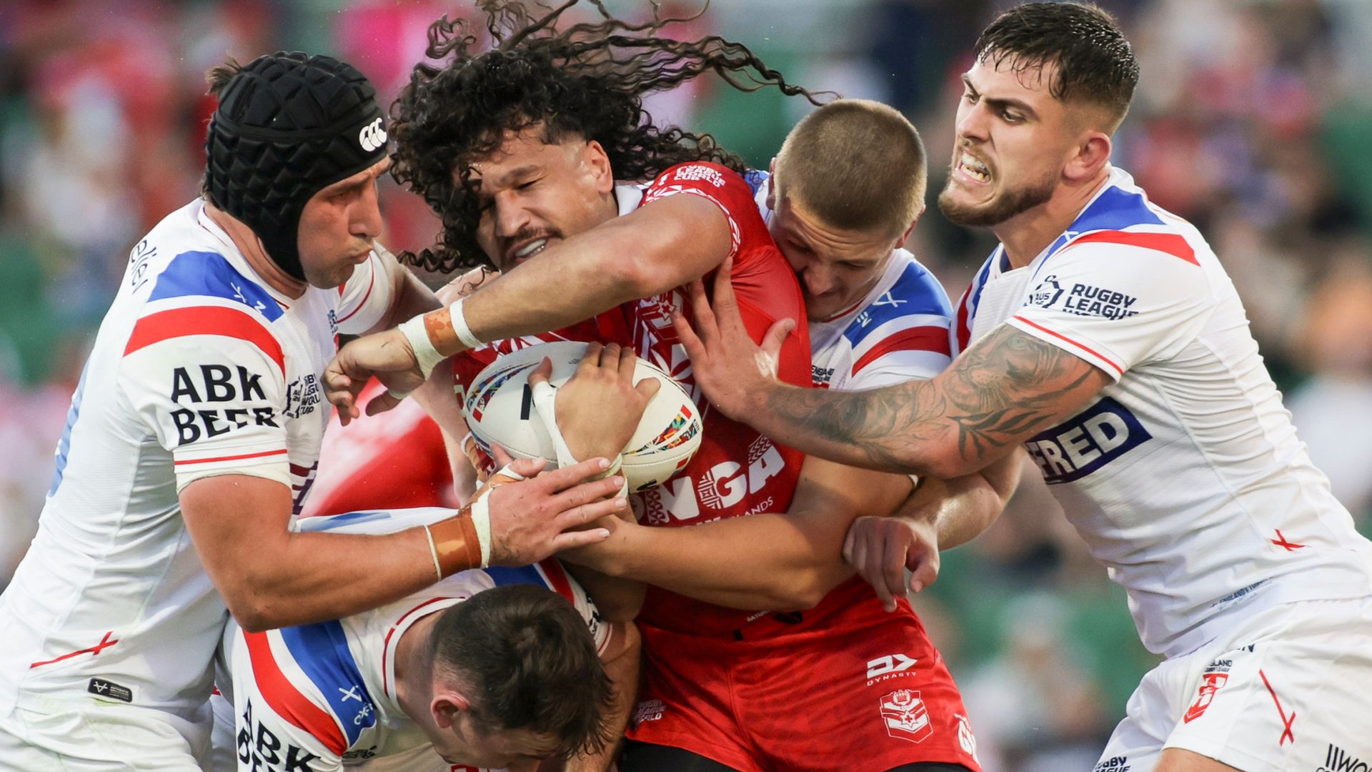 Rugby League World Cup LIVE! England in trouble against Tonga