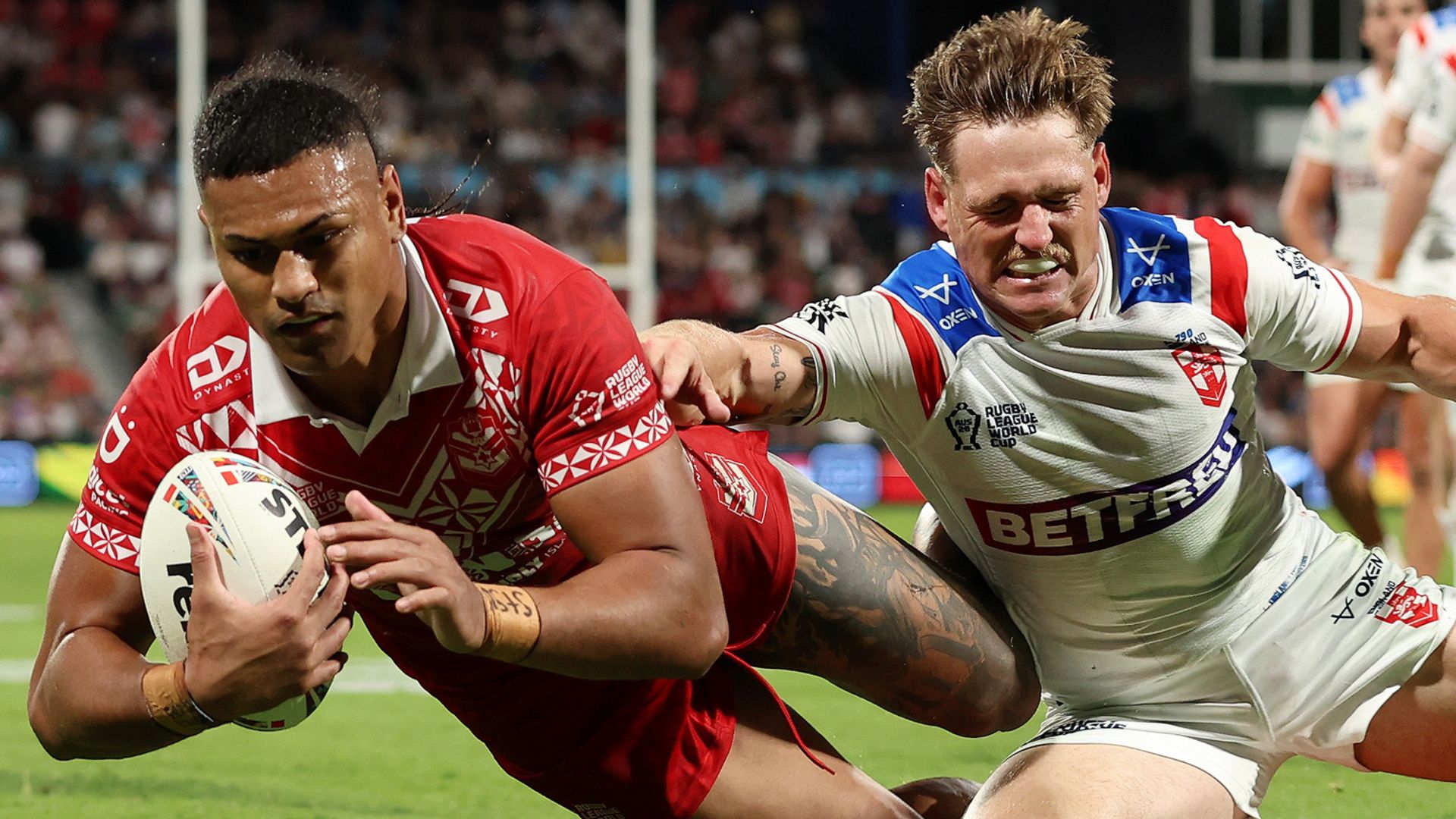 England thumped by Tonga in World Cup opener