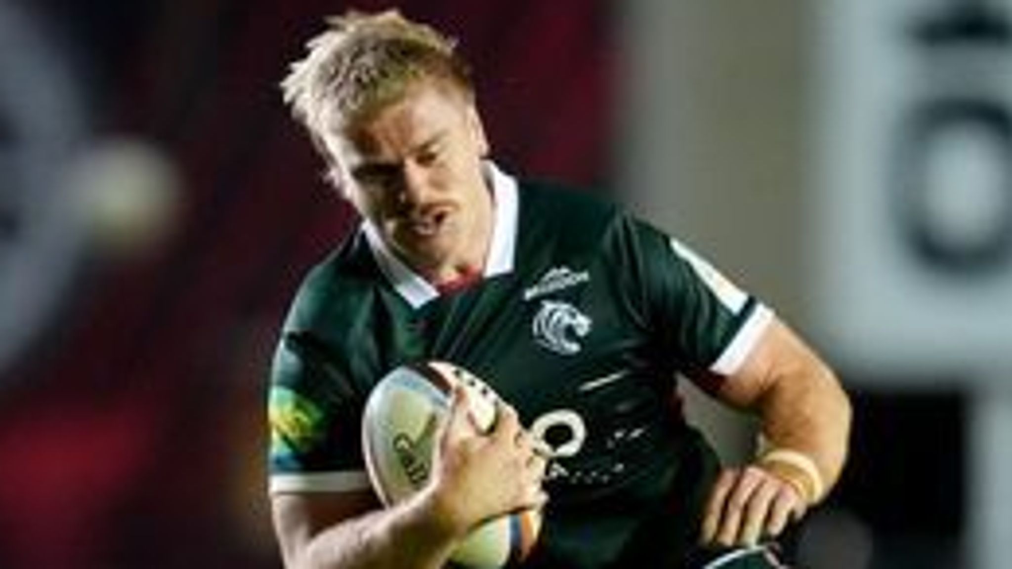 Leicester's Aaron Wainwright scored his first try for the Tigers
