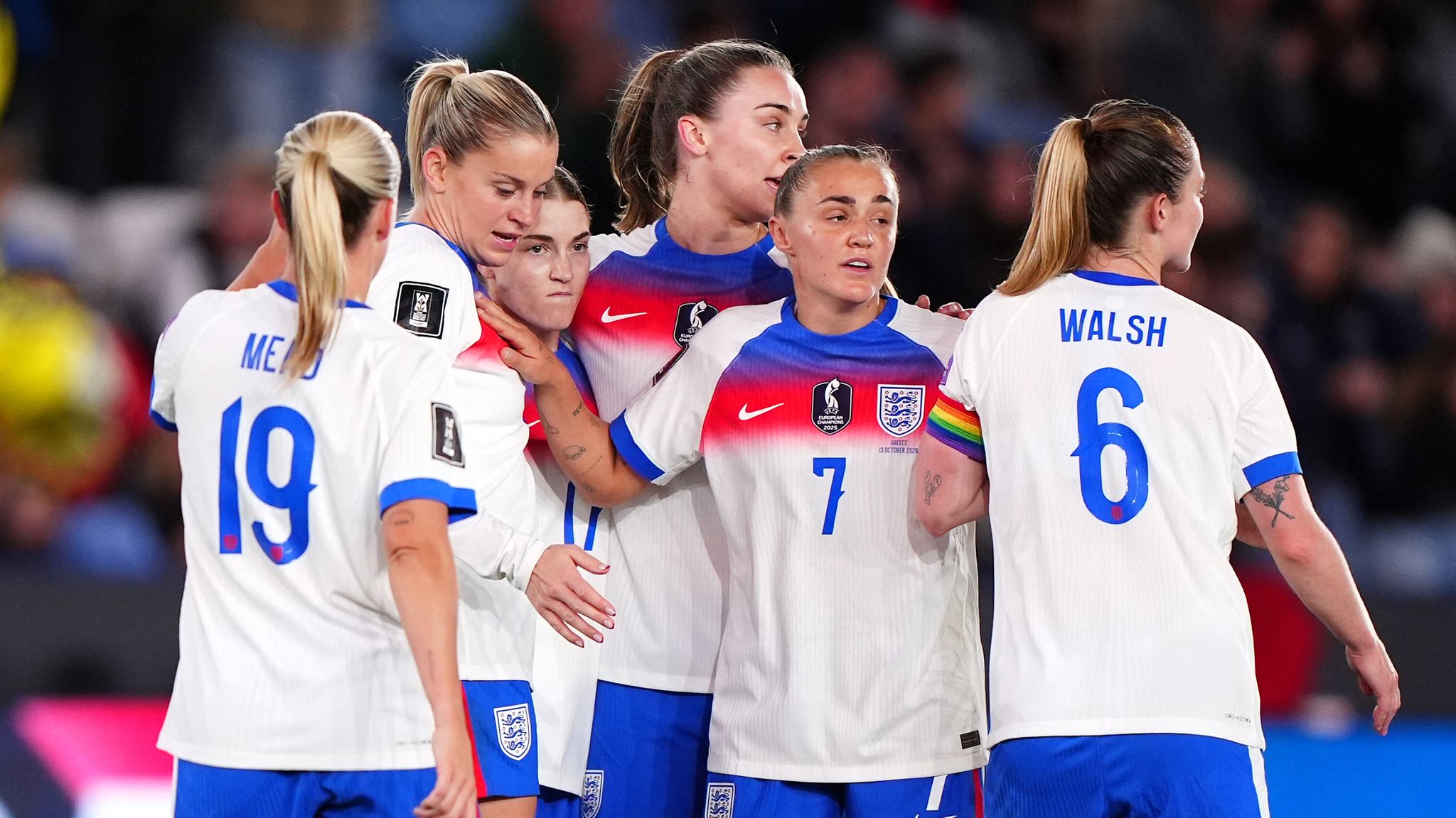 England were 8-1 winners in aggregate against Greece in their World Cup first round play-off