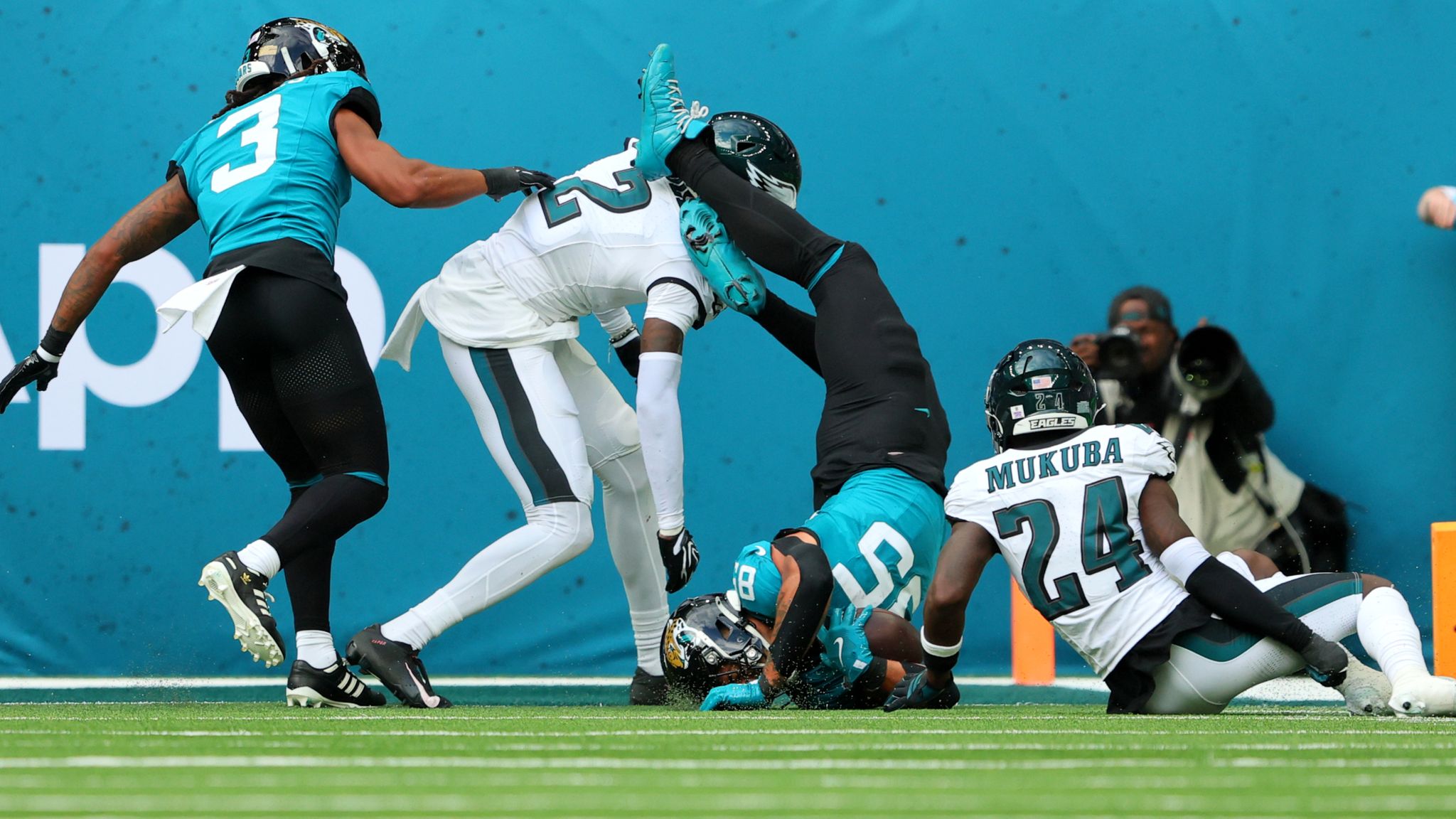 The Eagles defense stopped the Jags at the goal line twice