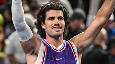 Spain's Carlos Alcaraz secured a quick 6-3 6-3 win over Juan Manuel Cerundolo at the Shanghai Masters