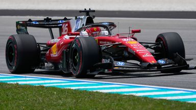 Ferrari driver Charles Leclerc (AP Photo/Vincent Thian)