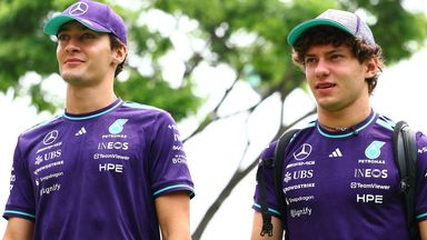 George Russell and Kimi Antonelli will be in different-specification Mercedes W17s this weekend