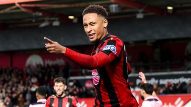 Marcus Tavernier celebrates after firing Bournemouth into an early lead against Sunderland