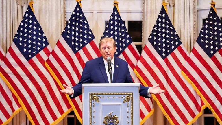 Trump at White House. Pic: Reuters