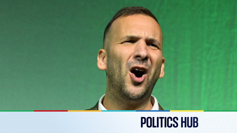 Green Party leader Zack Polanski. Pic: PA