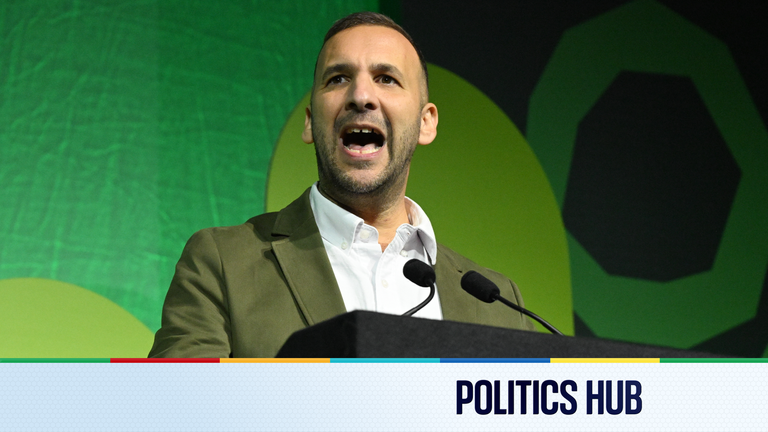 Green Party leader Zack Polanski. Pic: PA