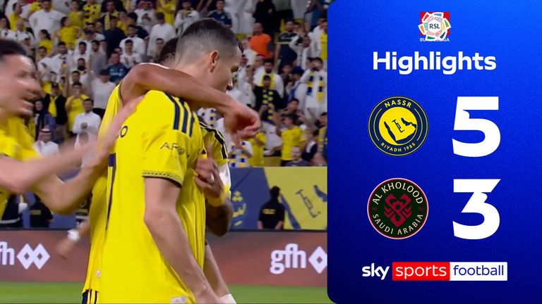 Highlights of Al Nassr against Al-Kholood in the Saudi Pro League.