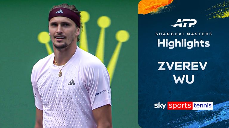 Highlights of Alexander Zverev against Yibing Wu from the Shanghai Masters.