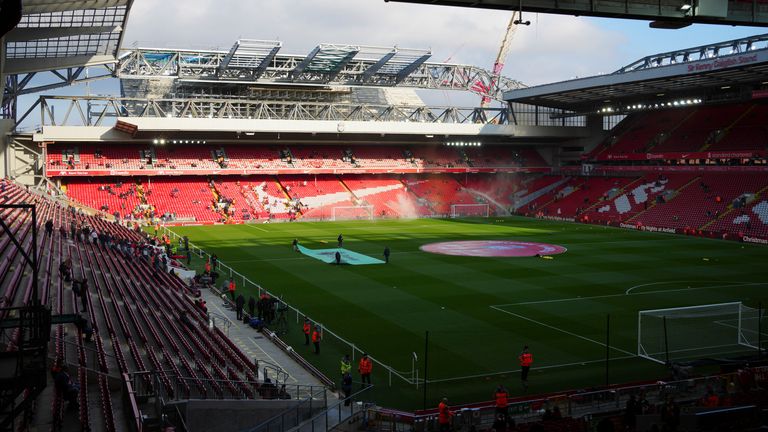 General view of the Anfield Stadium
