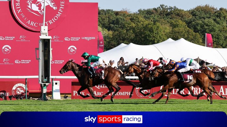 Daryz crosses the line in front in the Prix de l'Arc de Triomphe