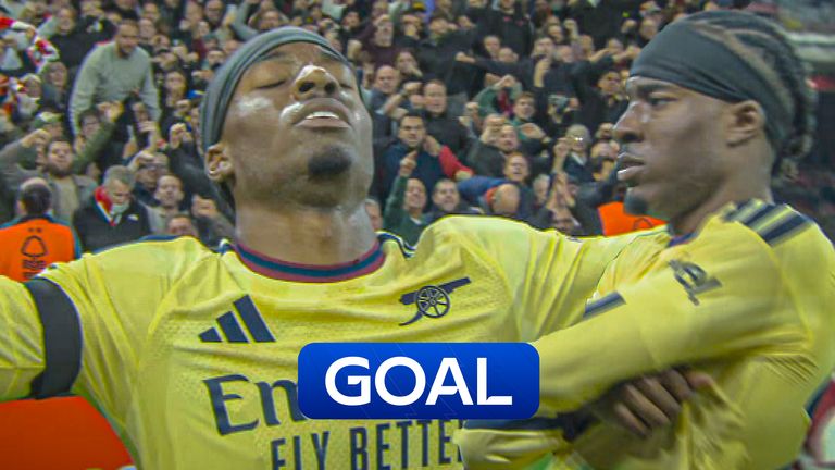 Madueke scores for Arsenal.