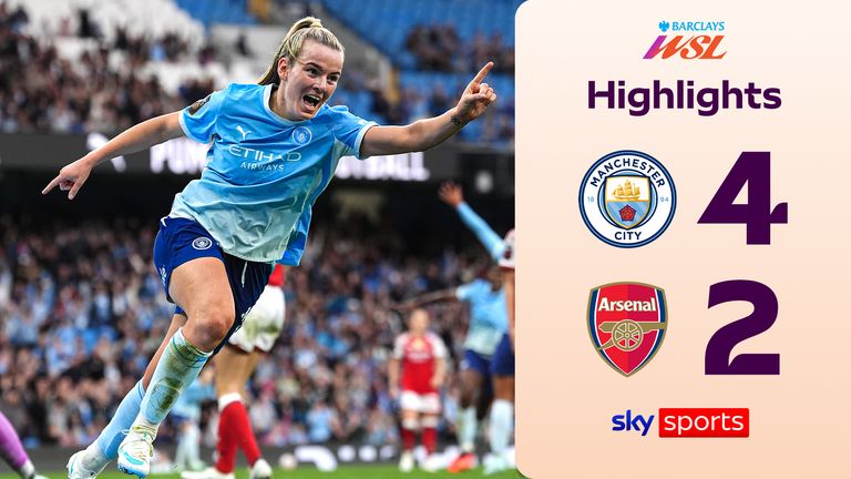 WSL ARSENAL VS MAN CITY HLS 