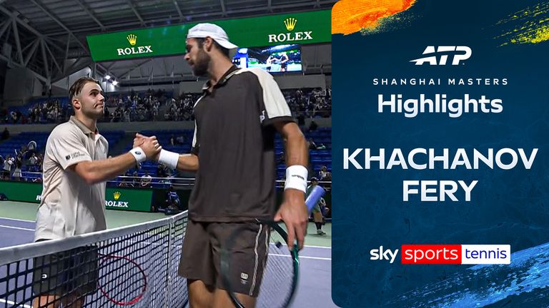 Highlights of Karen Khachanov against Arthur Fery from the Shanghai Master