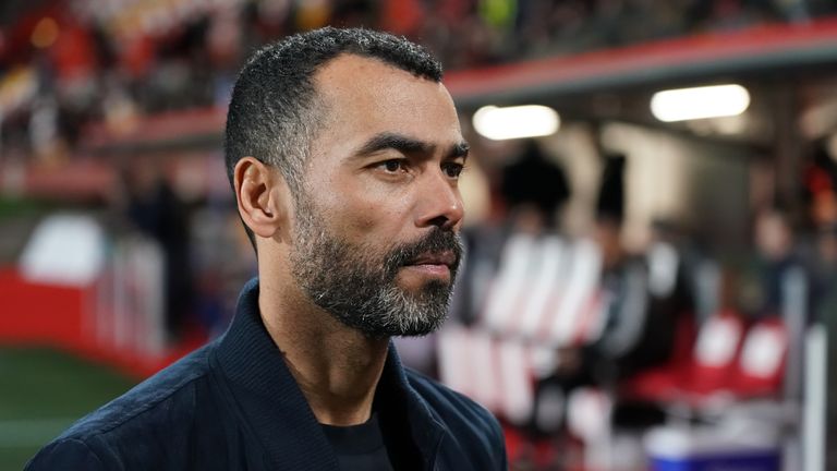 Ashley Cole was Cesena head coach in the spring with Omer Riza as his assistant