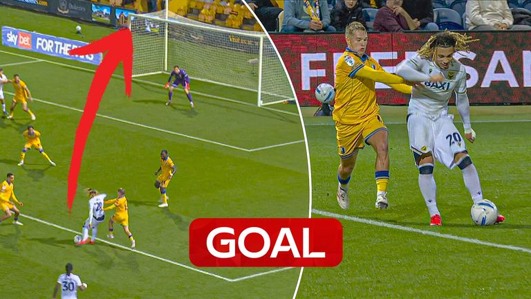 Aston Villa loanee Luka Lynch scores stunning goal.