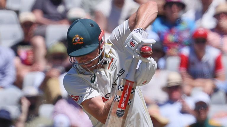 Australia's Cameron Green (AP Photo/Halden Krog)