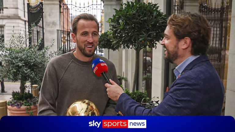 Exclusive: Harry Kane talks to Sky Sports after winning Ballon'd'Or 