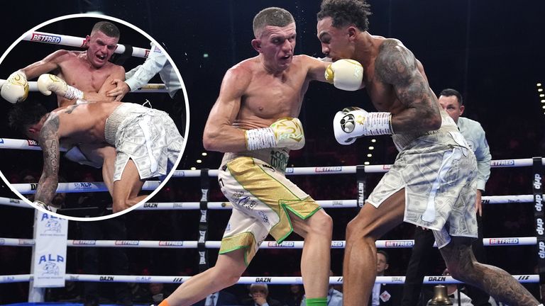 Ben Whittaker survives late drama to seal points win against Conor Wallace
