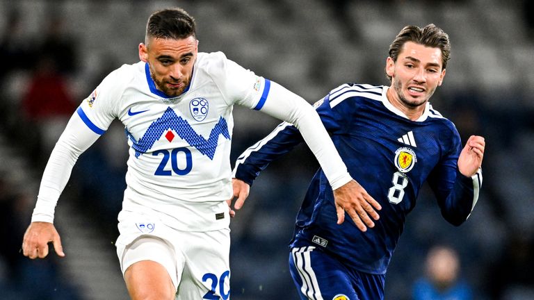 Billy Gilmour is back in the Scotland squad after missing the World Cup with injury