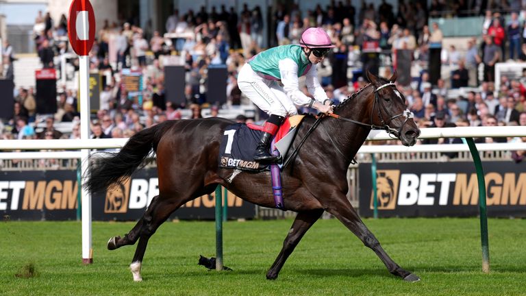 Blue Bolt won the Sun Chariot Stakes at Newmarket