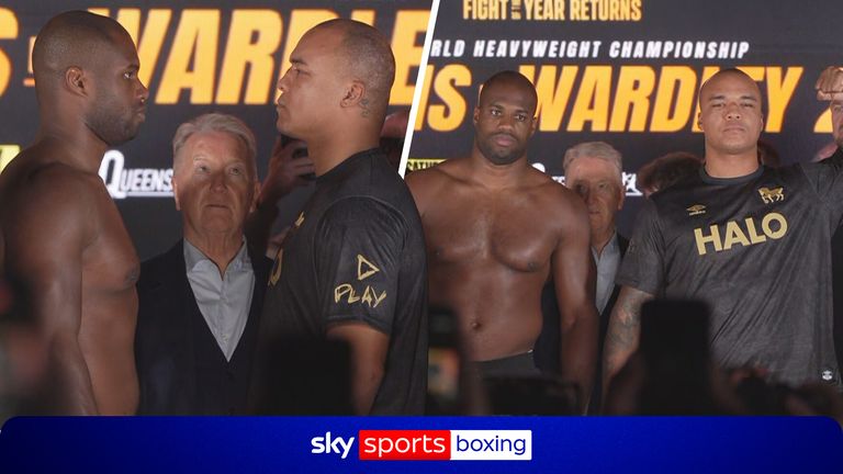 Fabio Wardley and Daniel Dubois boxing