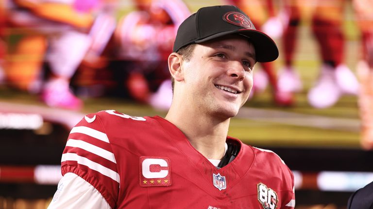 San Francisco 49ers quarterback Brock Purdy 