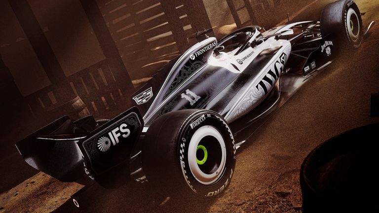 Cadillac have a special cowboy-themed livery for the United States GP (Cadillac F1 Team)