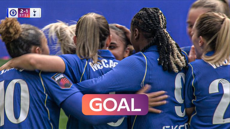Chelsea Women vs Tottenham Hotspur Women: Ellie Carpenter fires Chelsea back in front of Spurs 