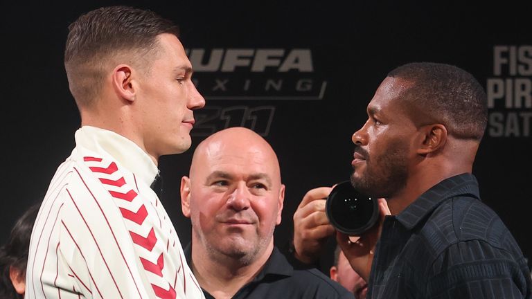 Billam-Smith and Clarke face off ahead of their November 7 fight, live on Sky Sports.