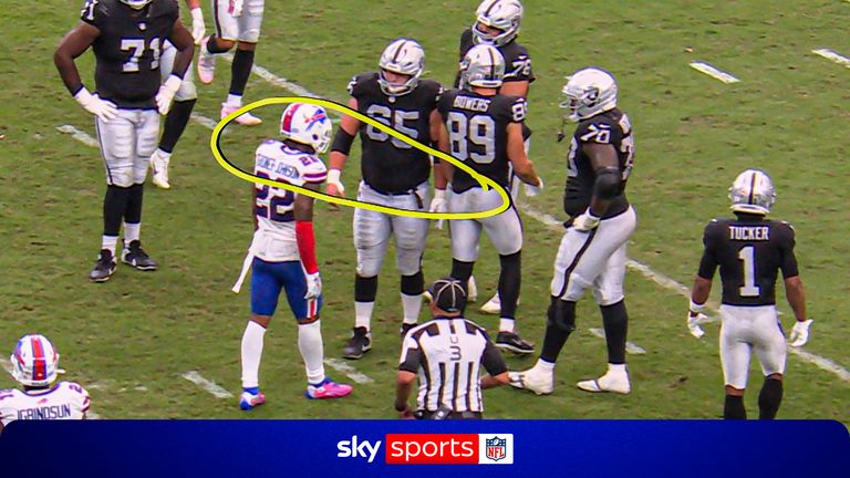C. J. Gardner-Johnson spits in Raiders match