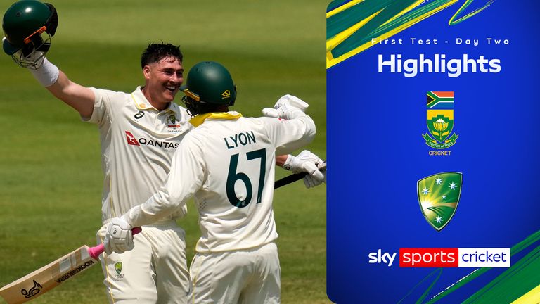 Highlights from day two of the first Test between South Africa and Australia. 