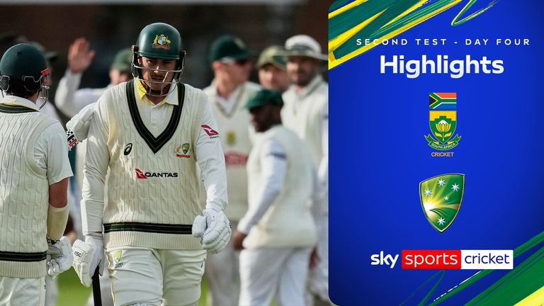 Highlights from day four of the second Test between South Africa and Australia.