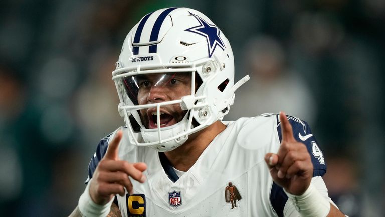 Dallas Cowboys quarterback Dak Prescott 