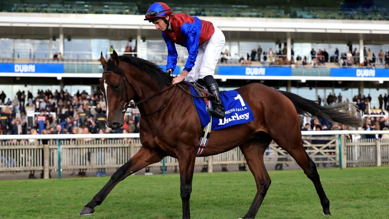 Darkness Falls won the Dewhurst under Ryan Moore