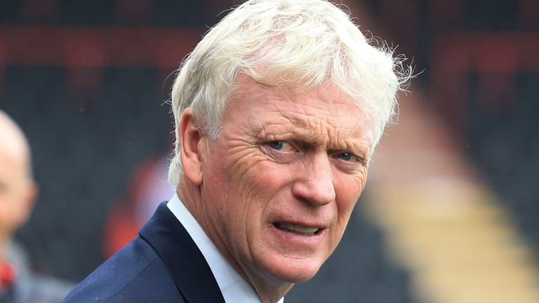 Everton manager David Moyes before the Premier League match at the Vitality Stadium, Bournemouth. Picture date: Saturday August 29, 2026.