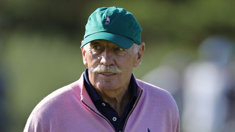 Dermot Desmond on day one of the Alfred Dunhill Links Championship 