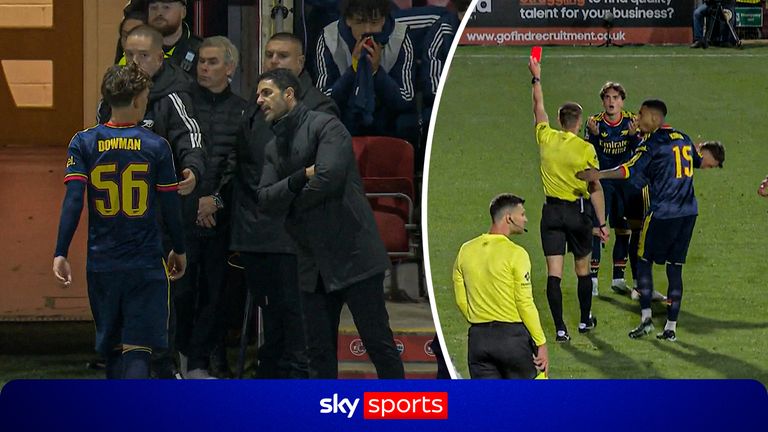 Fleetwood vs Arsenal: Paul Merson critical of Mikel Arteta's reaction to Max Dowman after red