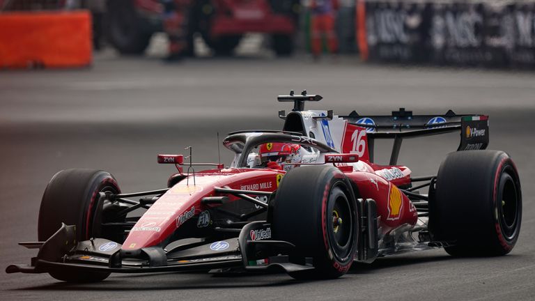 Ferrari driver Charles Leclerc (AP Photo/Fernando Llano)