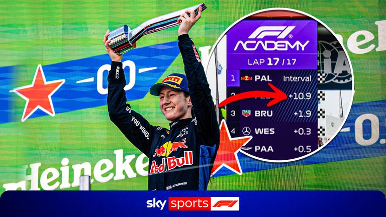 Watch Alisha Palmowski get the biggest winning margin in F1 Academy history in Canada, and then broke it again a few races later!