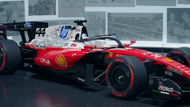 Ferrari's special livery for the United States GP (Credit: Scuderia Ferrari)