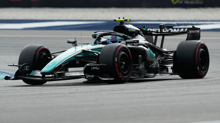 Mercedes driver Kimi Antonelli (AP Photo/Aijaz Rahi)
