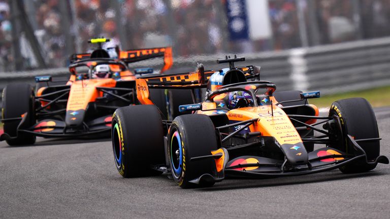 Lando Norris and Oscar Piastri (PA)