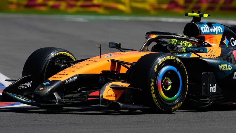 McLaren driver Lando Norris (AP Photo/Fernando Llano)