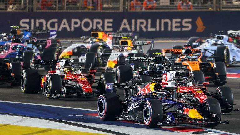 The start of the 2026 Singapore Grand Prix (Red Bull Content Pool)